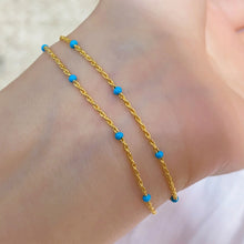 Enamel Double-Layer Twisted Bracelet | Silver Bracelet