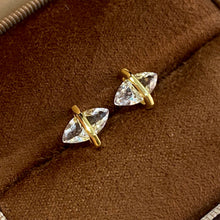 White Crystal Marquise Earrings | Silver Earrings
