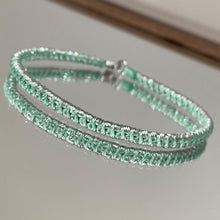 Chic Woven Mint Green Bracelet | Silver Bracelet