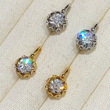 Vintage Bouquet Old European Cut Earrings | Silver Earrings