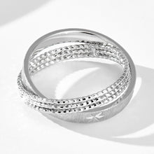 Star Engraved Layered Ring | Silver Ring