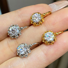 Vintage Bouquet Old European Cut Earrings | Silver Earrings