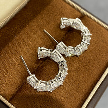 Heart Pavé Earrings | Silver Earrings