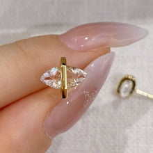 White Crystal Marquise Earrings | Silver Earrings
