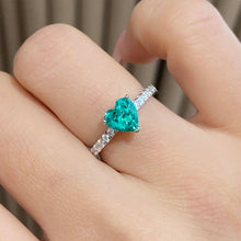 Paraiba Heart Ring | Silver Ring