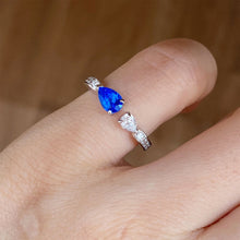 Double Teardrop Open Pinky Ring | Silver Ring