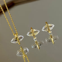 White Crystal Marquise Necklace | Silver Necklace