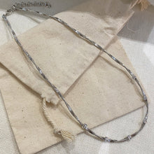 Italian Fine Gold Wire Necklace | Silver Necklace