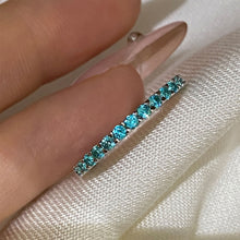 Full Circle Paraiba Band Ring | Silver Ring
