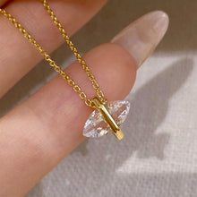 White Crystal Marquise Necklace | Silver Necklace