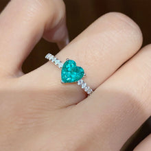 Paraiba Heart Ring | Silver Ring