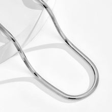 Italian Snake Chain Necklace | Silver Necklace