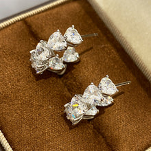Heart Pavé Earrings | Silver Earrings