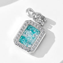 Halo Quicksand Wish Bottle Pendant | Silver Necklace