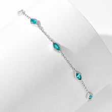 Vintage Beaded Edge Marquise Bracelet | Silver Bracelet