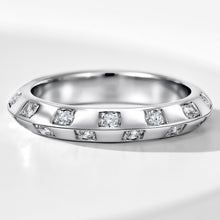 Checkerboard Design Ring | Silver Ring