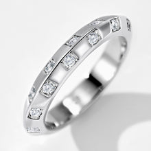 Checkerboard Design Ring | Silver Ring