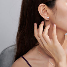 Romantic Heart Studs | Silver Earrings