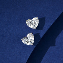 Romantic Heart Studs | Silver Earrings