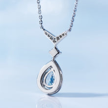 Blue Gemstone Pendant | Silver Necklace