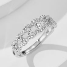 Elegant Lace Queen Zircon Ring | Silver Ring