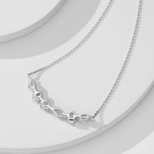 Multi-cut Smile Necklace | Silver Necklace