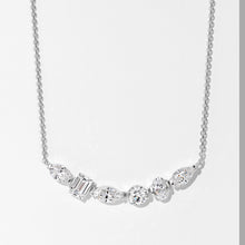 Multi-cut Smile Necklace | Silver Necklace