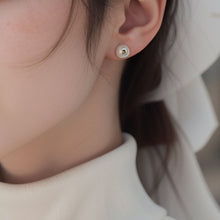 8mm Simple Pearl Stud Earrings | Silver Earrings