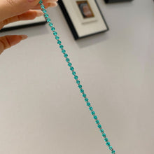 3.5mm Blue Gemstone Bracelet | Silver Bracelet