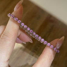 3.5mm Purple Gemstone Bracelet | Silver Bracelet