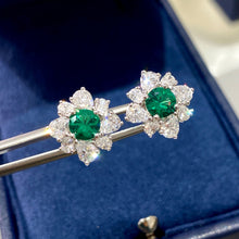 Romantic Flower Stud Earrings | Silver Earrings