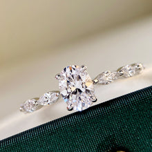 Shining Oval Cut Ring | Silver Ring