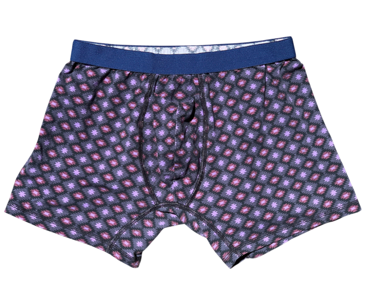 Men's Organic Boxer Brief: Native Print