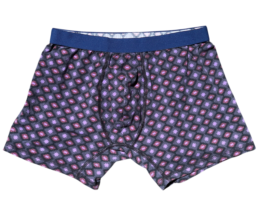 Men's Organic Boxer Brief: Native Print