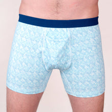Men's Organic Boxer Brief: Floral Print