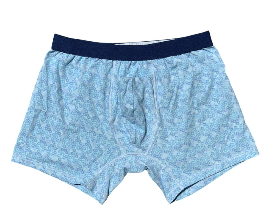 Men's Organic Boxer Brief: Floral Print