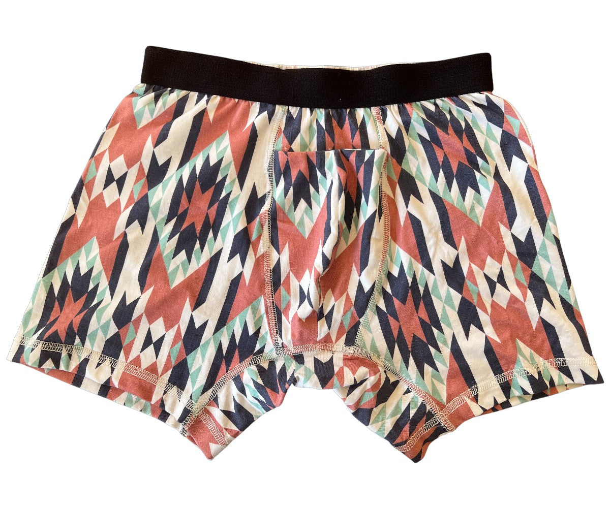 Men's Organic Boxer Brief: Tribal
