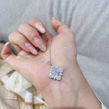 Princess-cut Zirconia Necklace | Silver Necklace