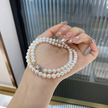 Natural Pearl Necklace [6-7mm] | Silver Necklace