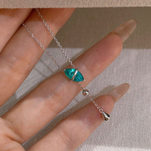 Marquise Y-Shaped Tassel Necklace | Silver Necklace