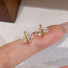 White Crystal Marquise Earrings | Silver Earrings