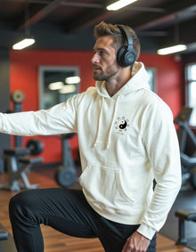 Men's Organic Hoodie- Ying-Yang