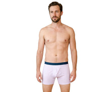 Men's Organic Boxer Brief: Lavender Polkadot Print