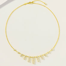 Sparkling Tassel Necklace | Silver Necklace